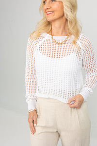 Italian Crochet Crop Over Top