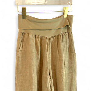 Capri Linen Palazzo Pants