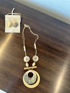 Lunar Radiance Shell Dangle Earrings